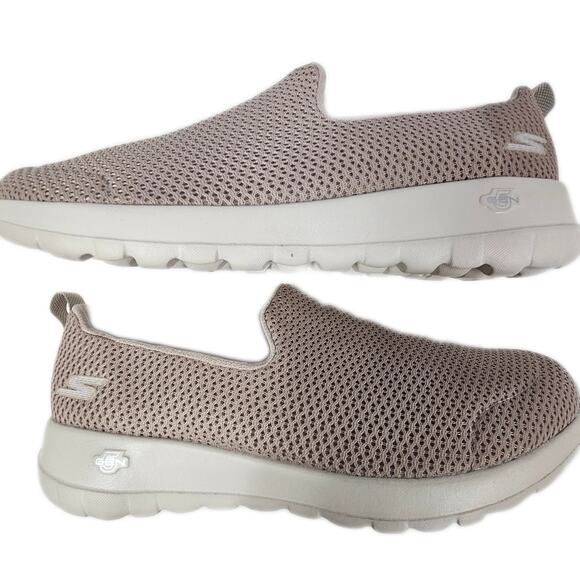 Skechers Go Walk Joy Taupe Women's Casual Slip-on NWOT #15600 Size 10 - Picture 2 of 9